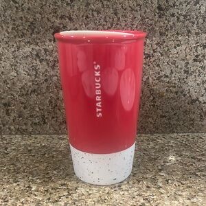 Starbuck’s Red Ceramic Joyful Peace Ceramic Tumbler
